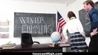 InnocentHigh - Shy Schoolgirl Fucks Her Speech Teacher - Innocent High